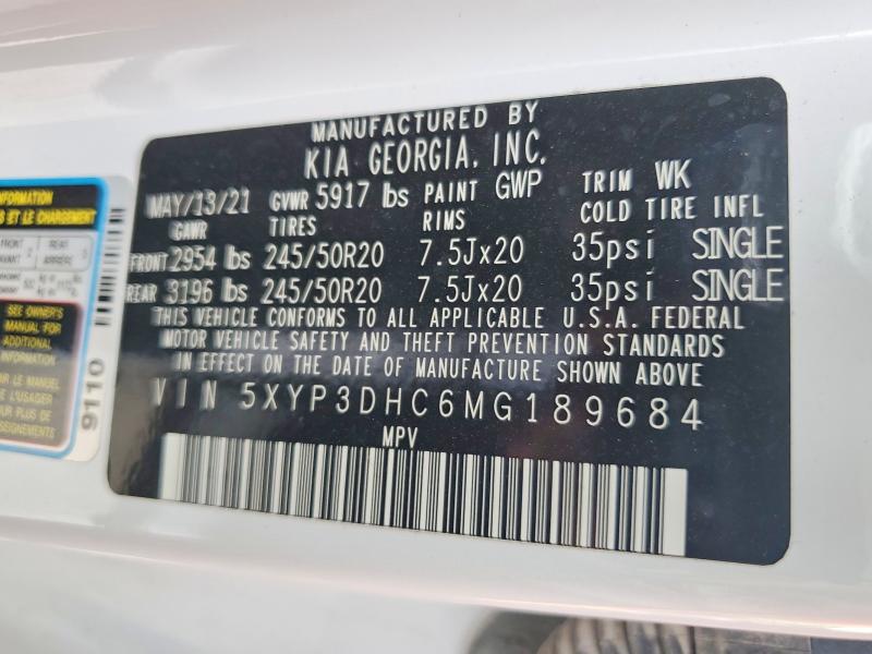 Aukcja sprzedaży 2021 Kia Telluride, vin: 5XYP3DHC6MG189684, numer aukcji: 71486816