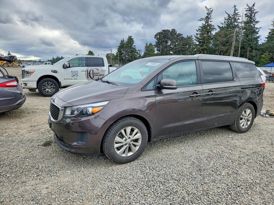 2017 Kia Sedona მანქანა იყიდება აუქციონზე, vin: KNDMB5C14H6251965, აუქციონის ნომერი: 71498596