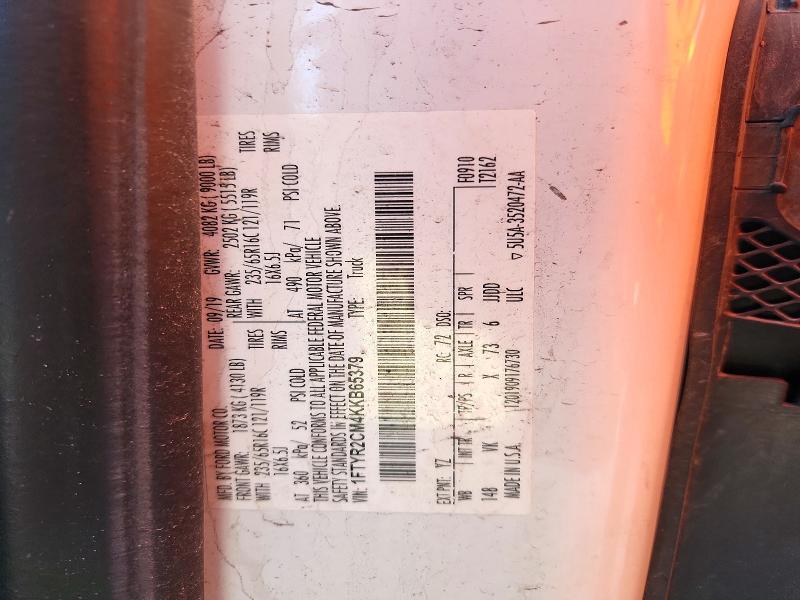 72122076 :رقم المزاد ، 1FTYR2CM4KKB65379 vin ، 2019 Ford Transit مزاد بيع