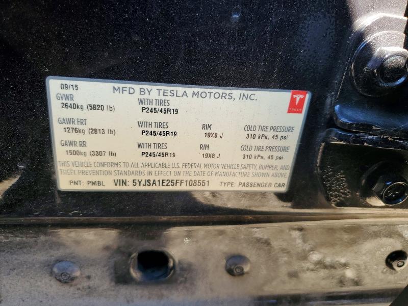 Aukcja sprzedaży 2015 Tesla Model S, vin: 5YJSA1E25FF108551, numer aukcji: 69952606
