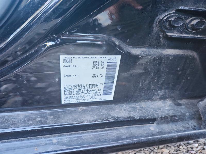 Aukcja sprzedaży 2020 Nissan Altima, vin: 1N4BL4BV8LC257061, numer aukcji: 70125846