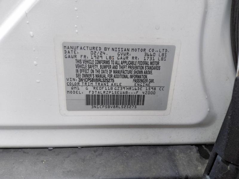 Aukcja sprzedaży 2024 Nissan Kicks, vin: 3N1CP5BV8RL525275, numer aukcji: 71459996