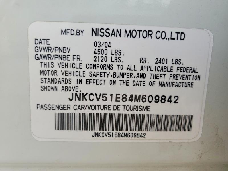 Продаж на аукціоні авто 2004 Infiniti G35, vin: JNKCV51E84M609842, номер лоту: 71641776