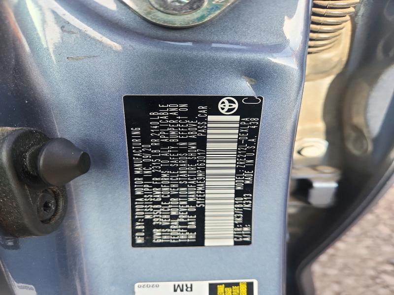 Aukcja sprzedaży 2021 Toyota Corolla, vin: 5YFEPMAE9MP163017, numer aukcji: 72299396