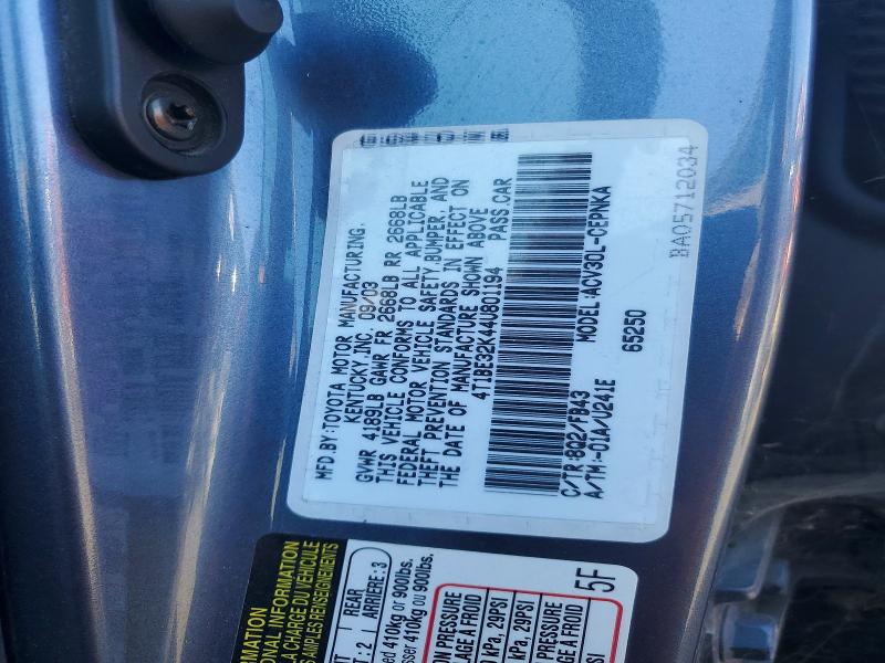 Aukcja sprzedaży 2004 Toyota Camry, vin: 4T1BE32K44U801194, numer aukcji: 71839146