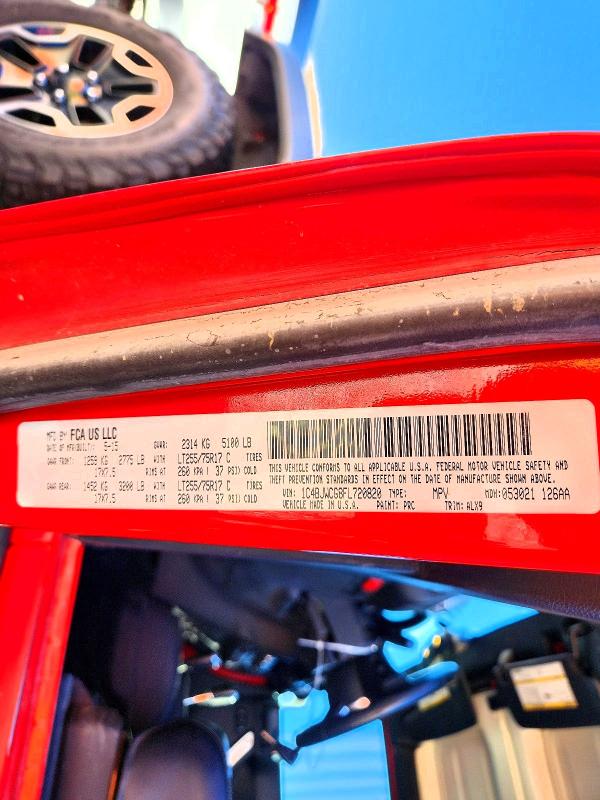 Aukcja sprzedaży 2015 Jeep Wrangler, vin: 1C4BJWCG8FL720820, numer aukcji: 70918056
