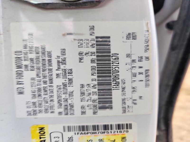 2015 Ford Fusion მანქანა იყიდება აუქციონზე, vin: 1FA6P0H70F5121670, აუქციონის ნომერი: 71573586