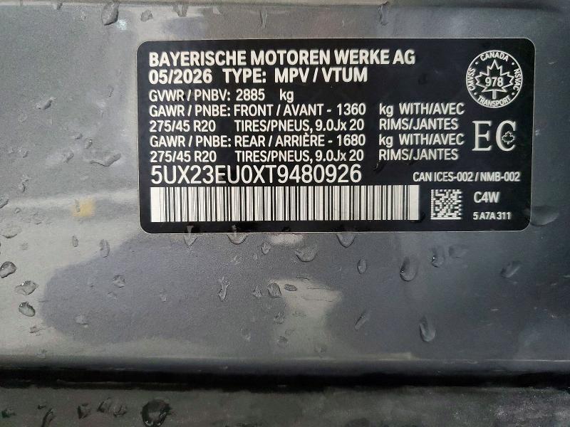Продажа на аукционе авто 2026 Bmw X5, vin: 5UX23EU0XT9480926, номер лота: 71666396