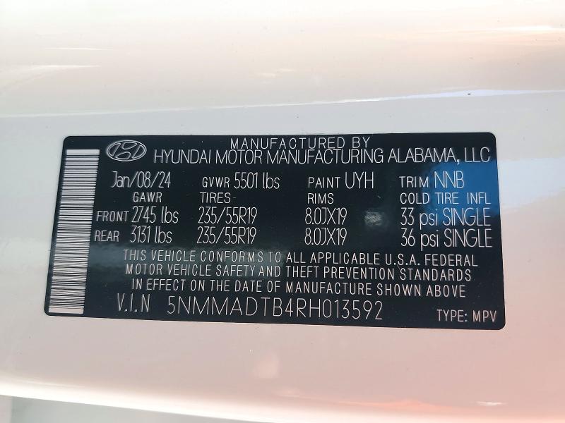 73277616 :رقم المزاد ، 5NMMADTB4RH013592 vin ، 2024 Genesis Gv70 مزاد بيع