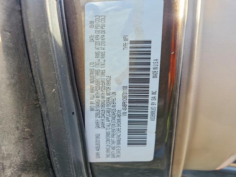 Aukcja sprzedaży 2009 Subaru Outback, vin: 4S4BP61C697311108, numer aukcji: 71986256