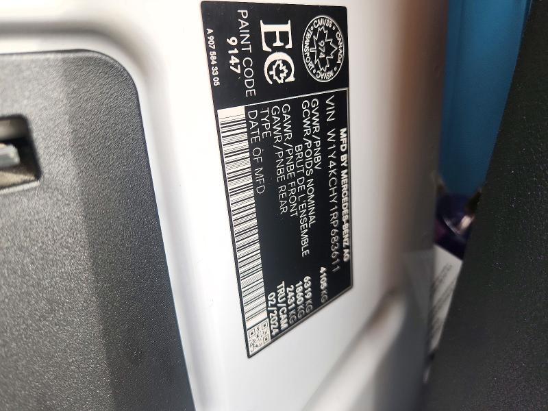 Продаж на аукціоні авто 2024 Mercedes-benz Sprinter, vin: W1Y4KCHY1RP683611, номер лоту: 71533416