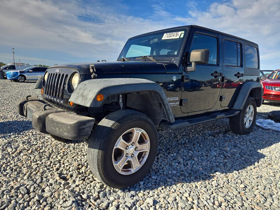 2011 Jeep Wrangler Unlimited მანქანა იყიდება აუქციონზე, vin: 1J4BA3H16BL616544, აუქციონის ნომერი: 71202476