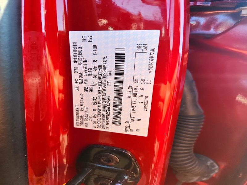 Продаж на аукціоні авто 2022 Ford F150, vin: 1FTFW1E52NFC37595, номер лоту: 72863696