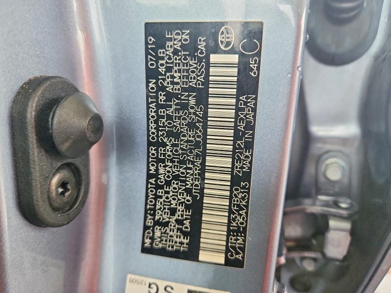 Aukcja sprzedaży 2020 Toyota Corolla, vin: JTDEPRAE7LJ064745, numer aukcji: 71086106