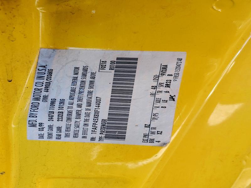 Aukcja sprzedaży 1999 Ford Mustang, vin: 1FAFP45X8XF144007, numer aukcji: 73860406