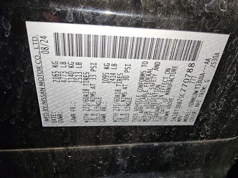 2025 Nissan Rogue მანქანა იყიდება აუქციონზე, vin: 5N1BT3BB7SC770788, აუქციონის ნომერი: 71417556