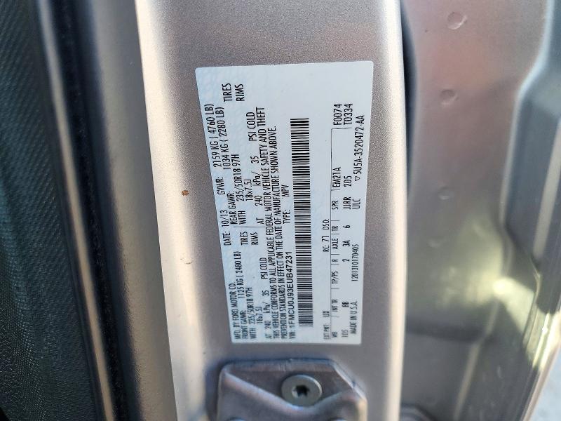 72241276 :رقم المزاد ، 1FMCU0J93EUB47231 vin ، 2014 Ford Escape مزاد بيع