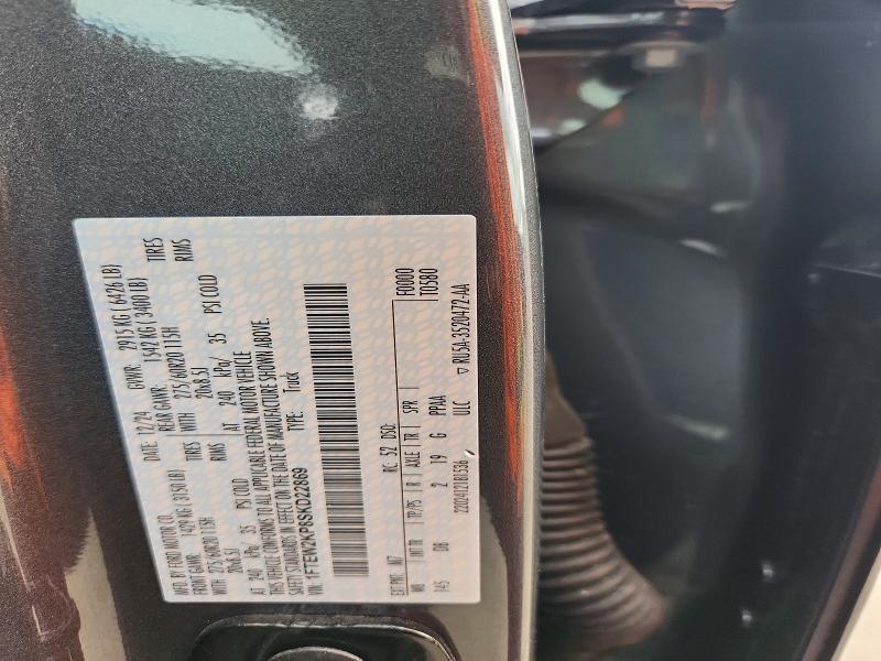 Продажа на аукционе авто 2025 Ford F150, vin: 1FTEW2KP8SKD22869, номер лота: 71759326