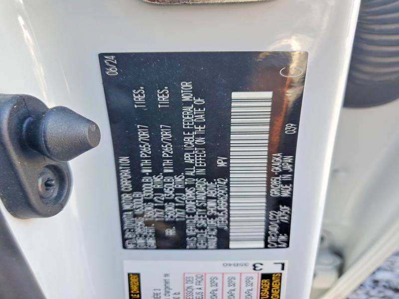 70086136 :رقم المزاد ، JTERU5JR6R6290742 vin ، 2024 Toyota 4runner مزاد بيع