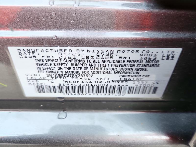 Aukcja sprzedaży 2025 Nissan Sentra, vin: 3N1AB8CV7SY337622, numer aukcji: 72512606