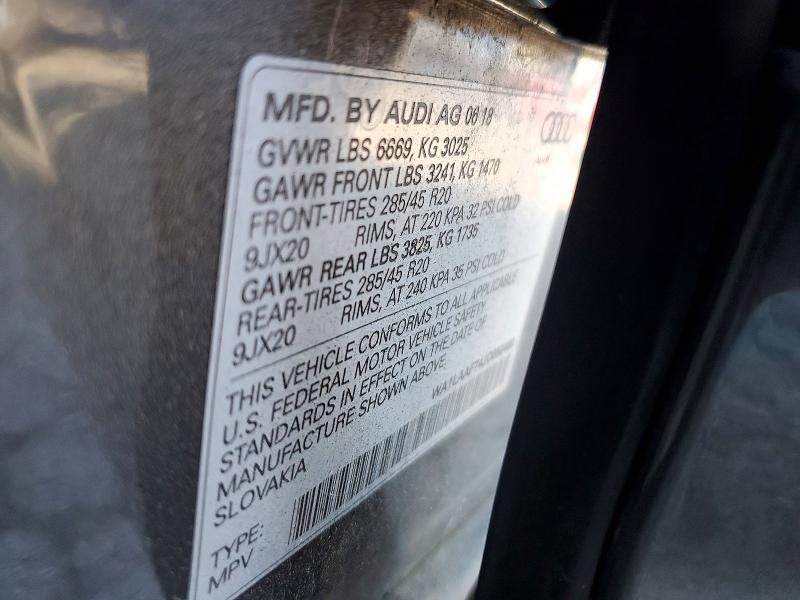Продажа на аукционе авто 2018 Audi Q7, vin: WA1LAAF74JD050490, номер лота: 72175496
