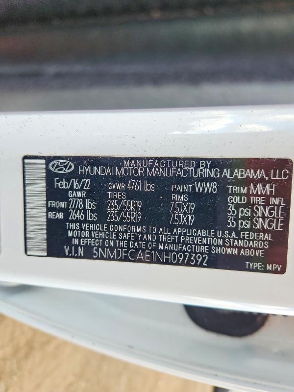 Продаж на аукціоні авто 2022 Hyundai Tucson, vin: 5NMJFCAE1NH097392, номер лоту: 71661336