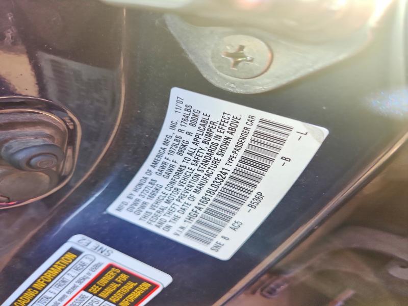 Продаж на аукціоні авто 2008 Honda Civic, vin: 1HGFA16818L033241, номер лоту: 71498056
