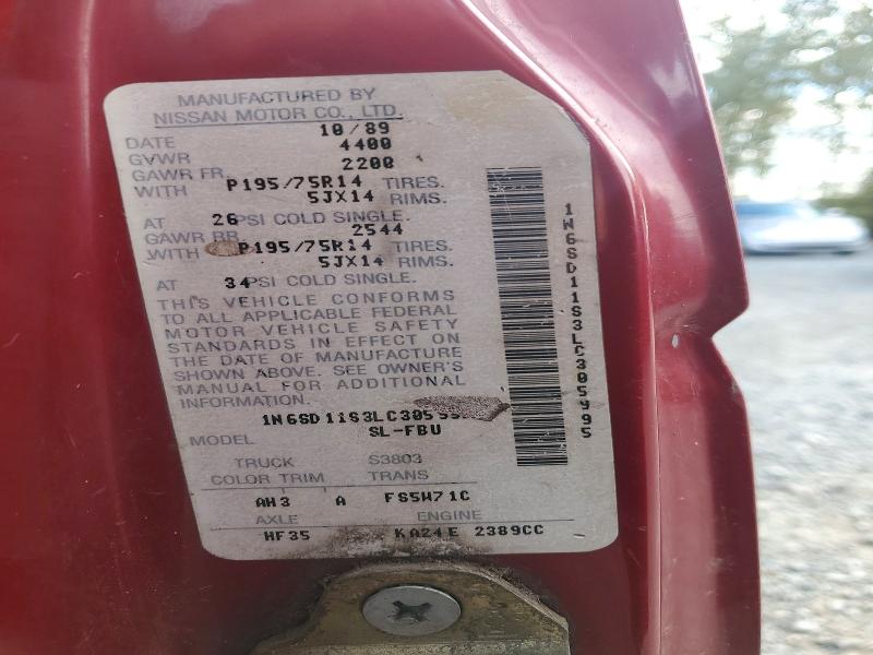 Продаж на аукціоні авто 1990 Nissan Truck, vin: 1N6SD11S3LC305995, номер лоту: 72206556