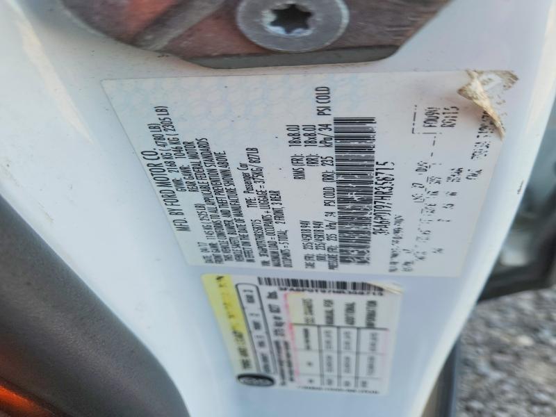 Aukcja sprzedaży 2017 Ford Fusion, vin: 3FA6P0T97HR358715, numer aukcji: 71428196