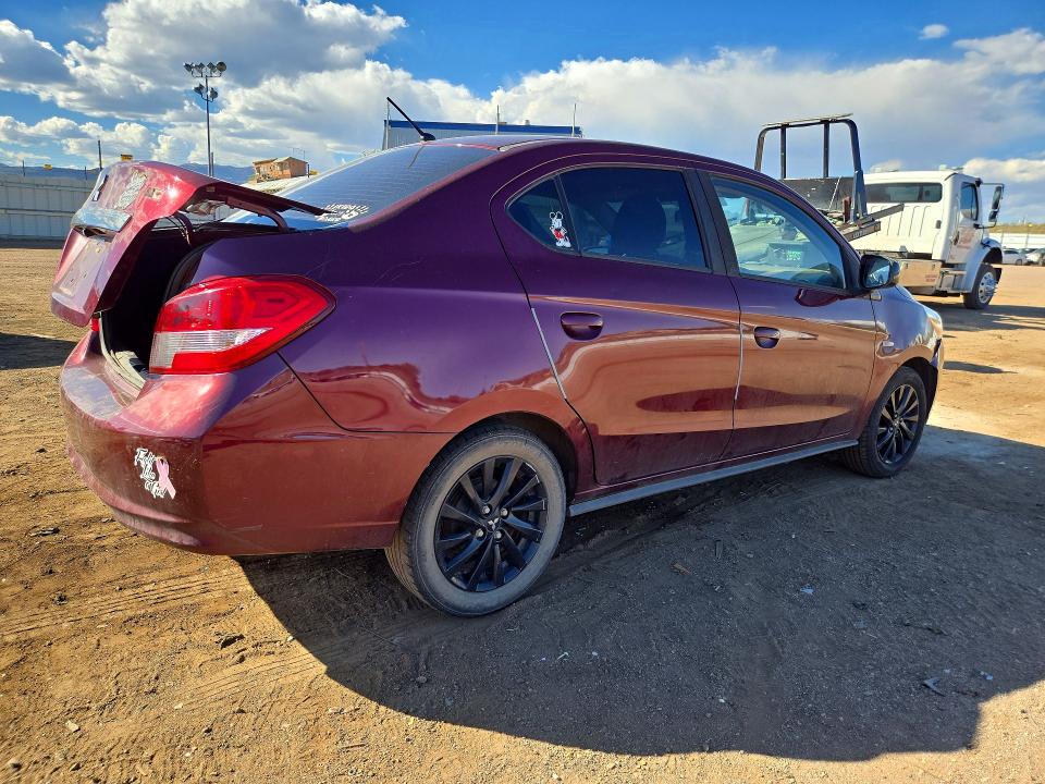 72323226 :رقم المزاد ، ML32F4FJ3LHF06187 vin ، 2020 Mitsubishi Mirage مزاد بيع