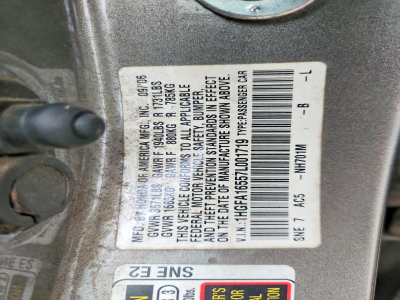Продаж на аукціоні авто 2007 Honda Civic, vin: 1HGFA16557L001719, номер лоту: 71816876