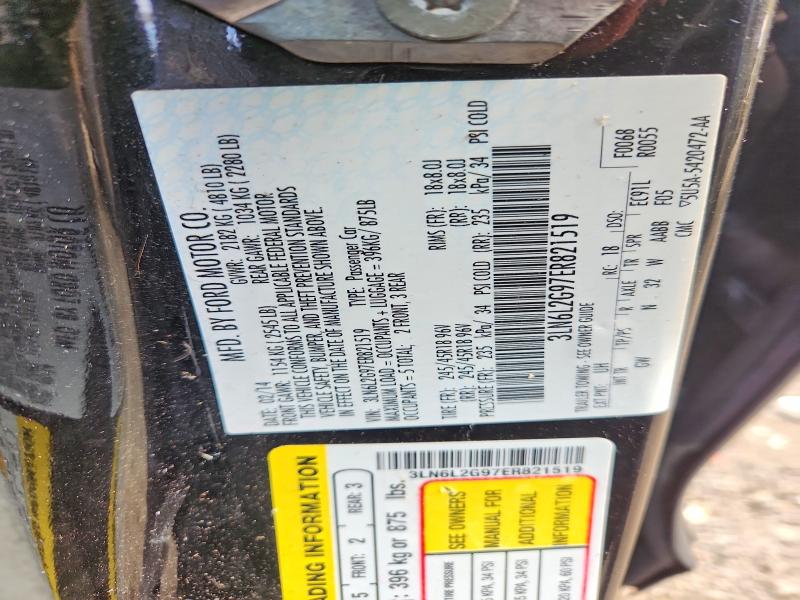 Aukcja sprzedaży 2014 Lincoln Mkz, vin: 3LN6L2G97ER821519, numer aukcji: 70837286