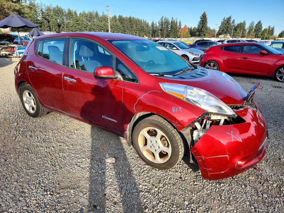 2013 Nissan Leaf მანქანა იყიდება აუქციონზე, vin: 1N4AZ0CP1DC408469, აუქციონის ნომერი: 73626636