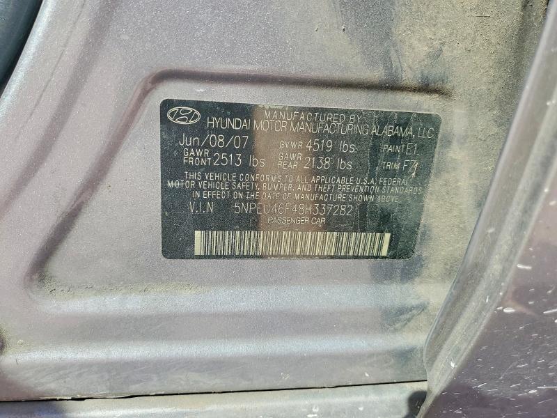 Продажа на аукционе авто 2008 Hyundai Sonata, vin: 5NPEU46F48H337282, номер лота: 70184836