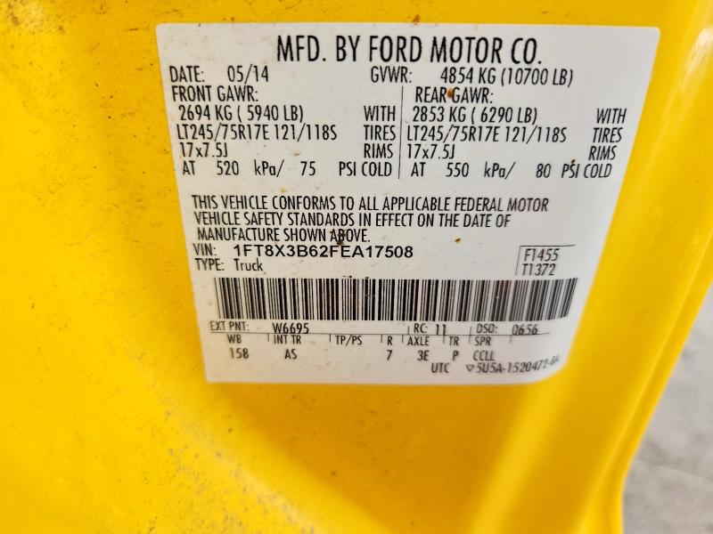 Продаж на аукціоні авто 2015 Ford F350, vin: 1FT8X3B62FEA17508, номер лоту: 72075376