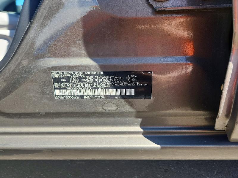 Aukcja sprzedaży 2010 Toyota Rav4, vin: JTMDK4DV9AD014272, numer aukcji: 71357366