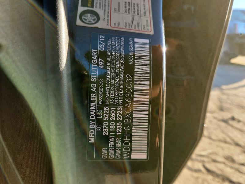 Aukcja sprzedaży 2012 Mercedes-benz E, vin: WDDHF8JBXCA630032, numer aukcji: 72382146
