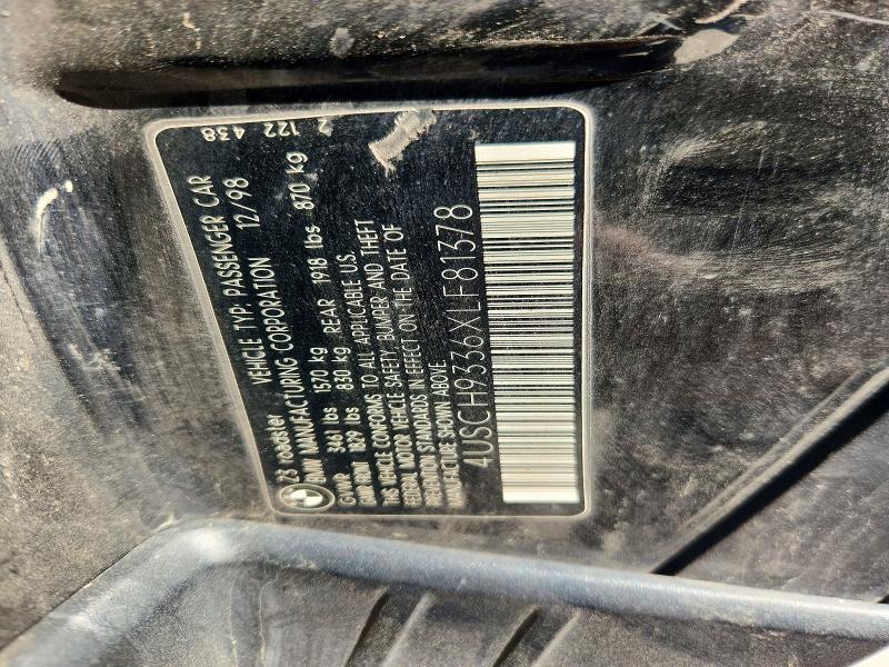 Продажа на аукционе авто 1999 Bmw Z3, vin: 4USCH9336XLF81378, номер лота: 71386226