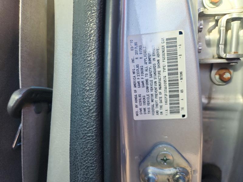Продаж на аукціоні авто 2010 Honda Accord, vin: 1HGCP2F37AA109574, номер лоту: 71921906