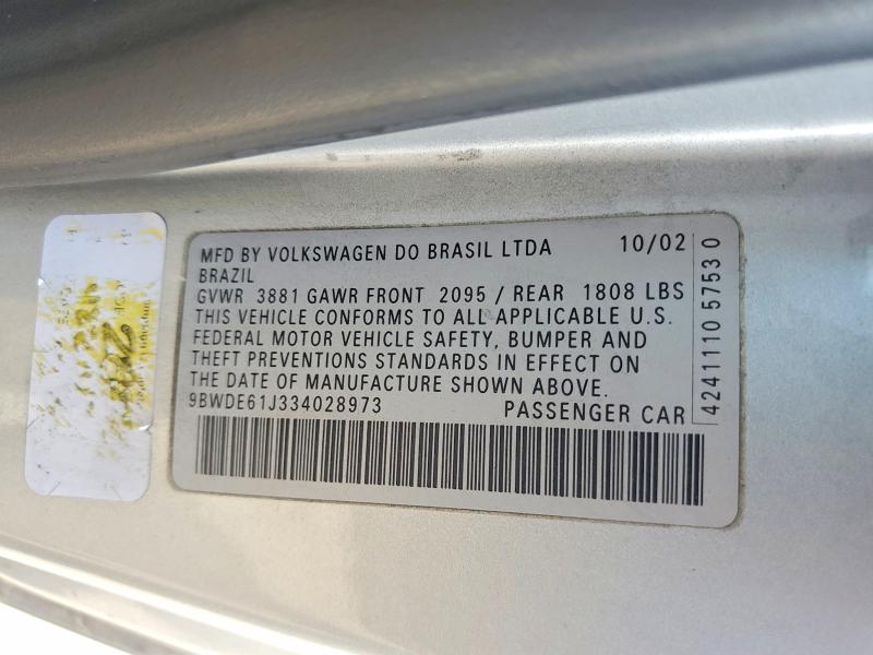 Продаж на аукціоні авто 2003 Volkswagen Gti, vin: 9BWDE61J334028973, номер лоту: 71595266