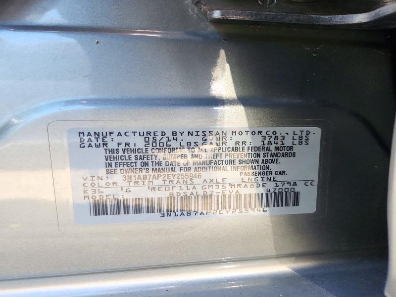 Aukcja sprzedaży 2014 Nissan Sentra, vin: 3N1AB7AP2EY255946, numer aukcji: 72464136