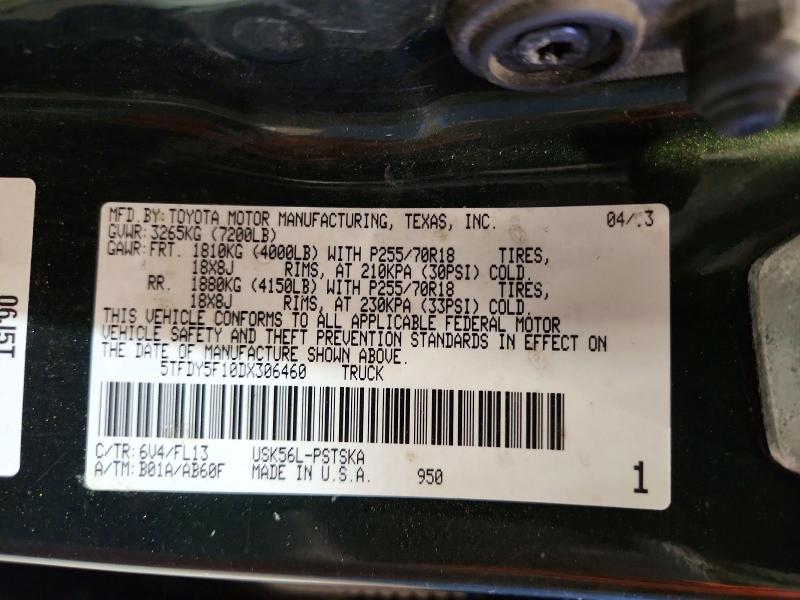Продажа на аукционе авто 2013 Toyota Tundra, vin: 5TFDY5F10DX306460, номер лота: 72357666