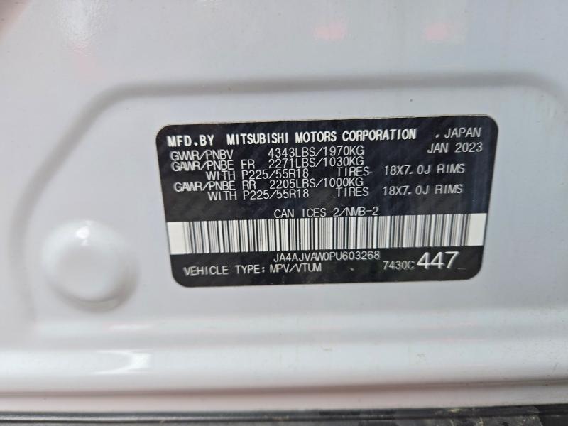 Продажа на аукционе авто 2023 Mitsubishi Rvr, vin: JA4AJVAW0PU603268, номер лота: 70984946