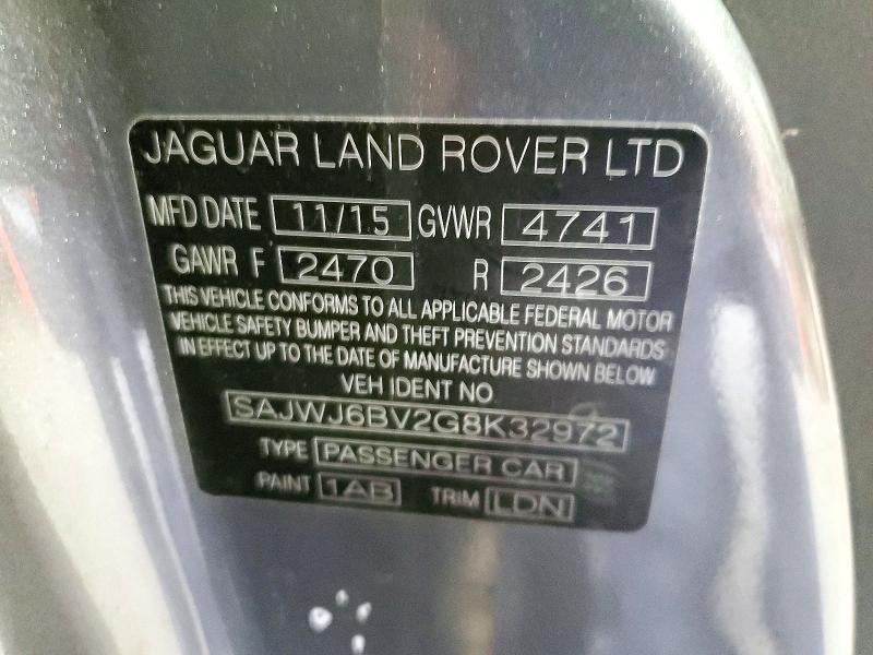 Продаж на аукціоні авто 2016 Jaguar F-type, vin: SAJWJ6BV2G8K32972, номер лоту: 73887266