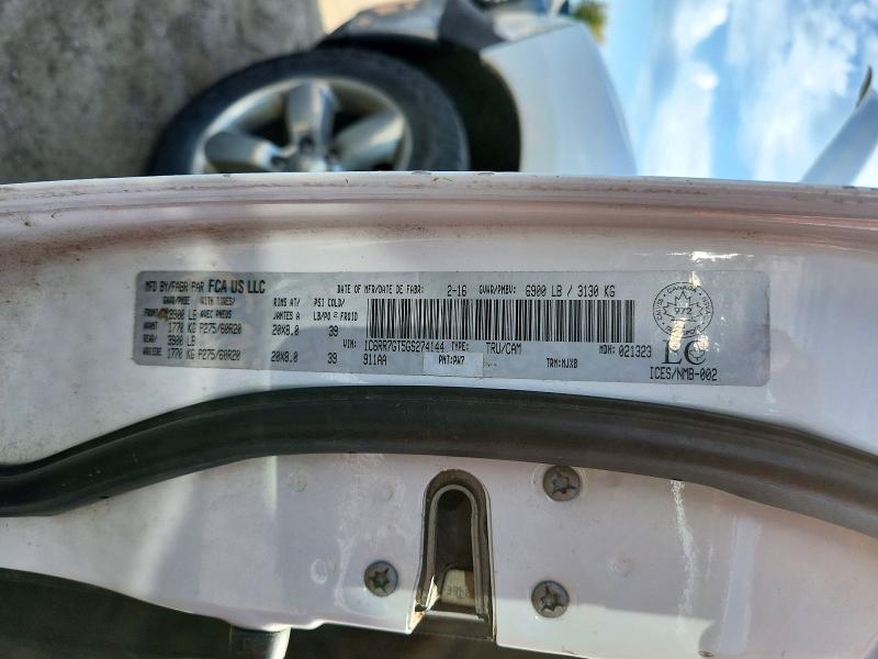 2016 Ram 1500 მანქანა იყიდება აუქციონზე, vin: 1C6RR7GT5GS274144, აუქციონის ნომერი: 71081496