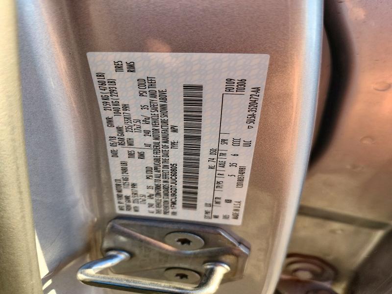 Продаж на аукціоні авто 2018 Ford Escape, vin: 1FMCU9GD7JUC60805, номер лоту: 73649456