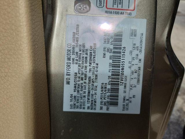 72801246 :رقم المزاد ، 1ZVFT80N055115426 vin ، 2005 Ford Mustang مزاد بيع