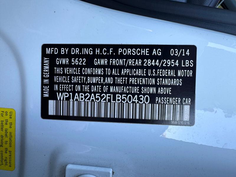 Продаж на аукціоні авто 2015 Porsche Macan, vin: WP1AB2A52FLB50430, номер лоту: 73067516