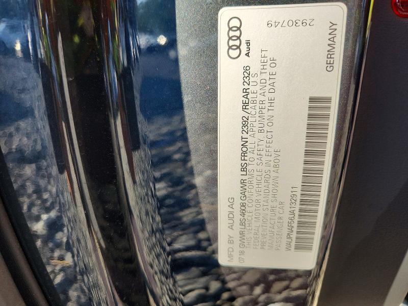 Aukcja sprzedaży 2018 Audi A5, vin: WAUPNAF56JA132911, numer aukcji: 72891806