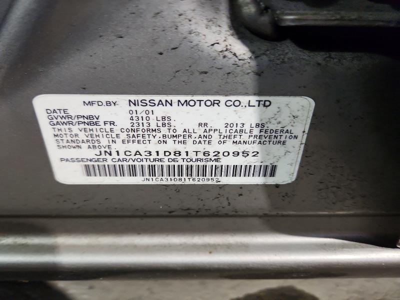 2001 Nissan Maxima მანქანა იყიდება აუქციონზე, vin: JN1CA31D81T620952, აუქციონის ნომერი: 71541416